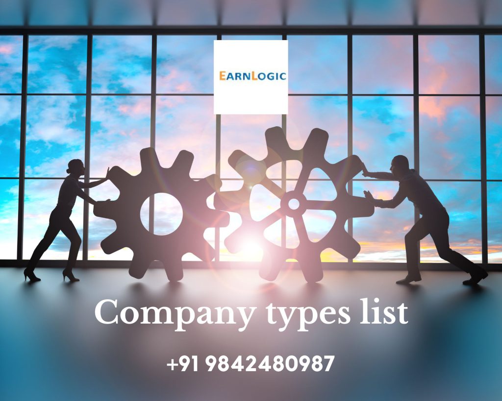 Company types list
